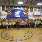 Students part of Yellow Day