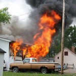 Fire and Rescue battles blaze in Viking