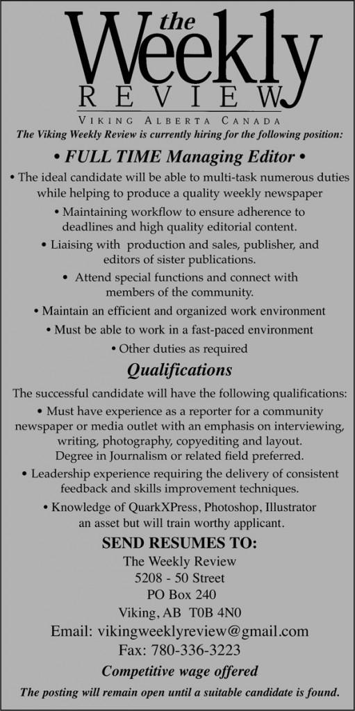 We’re now hiring! Managing Editor position