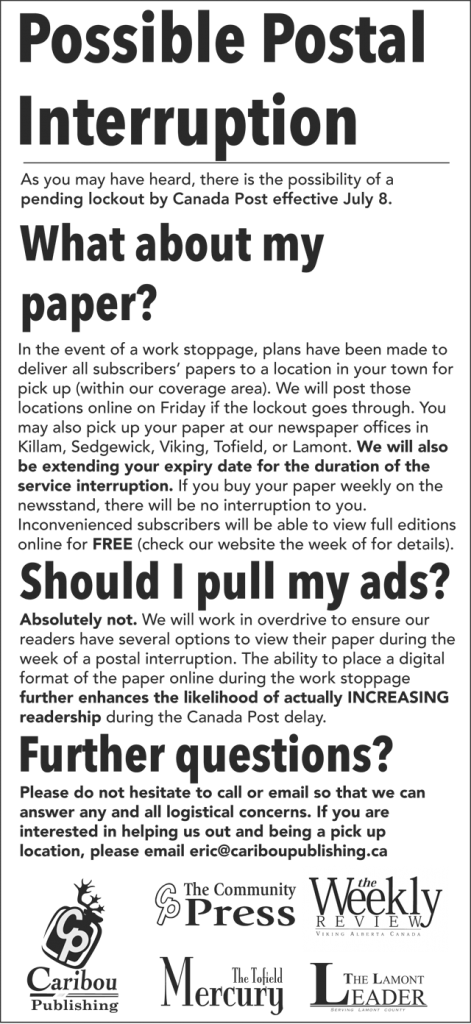 What’s our plan if Canada Post locks out its workers on Friday? Read HERE: