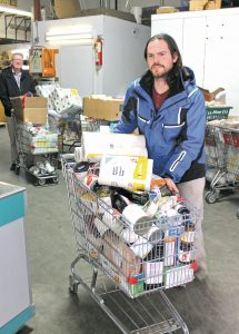 Food bank grocery carts