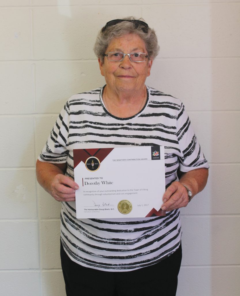 Senator Doug Black Contribution Award winners in Viking