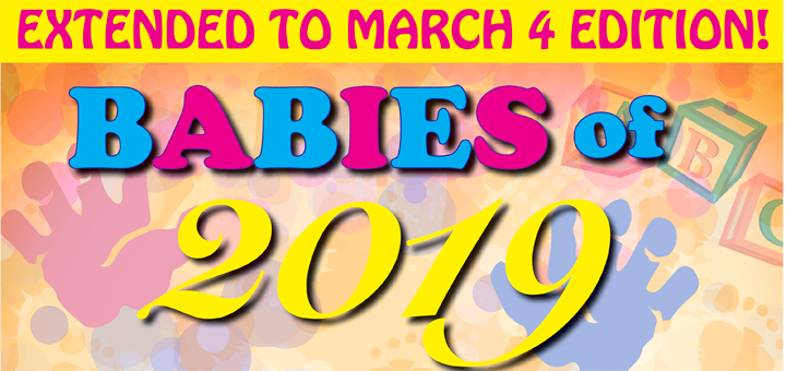 Did you have a baby in 2019? Participate in our Babies of 2019 page. An adorable keepsake PLUS you could win a PRIZE!