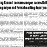 Viking Council censures Mayor – buy the April 19 Review here: