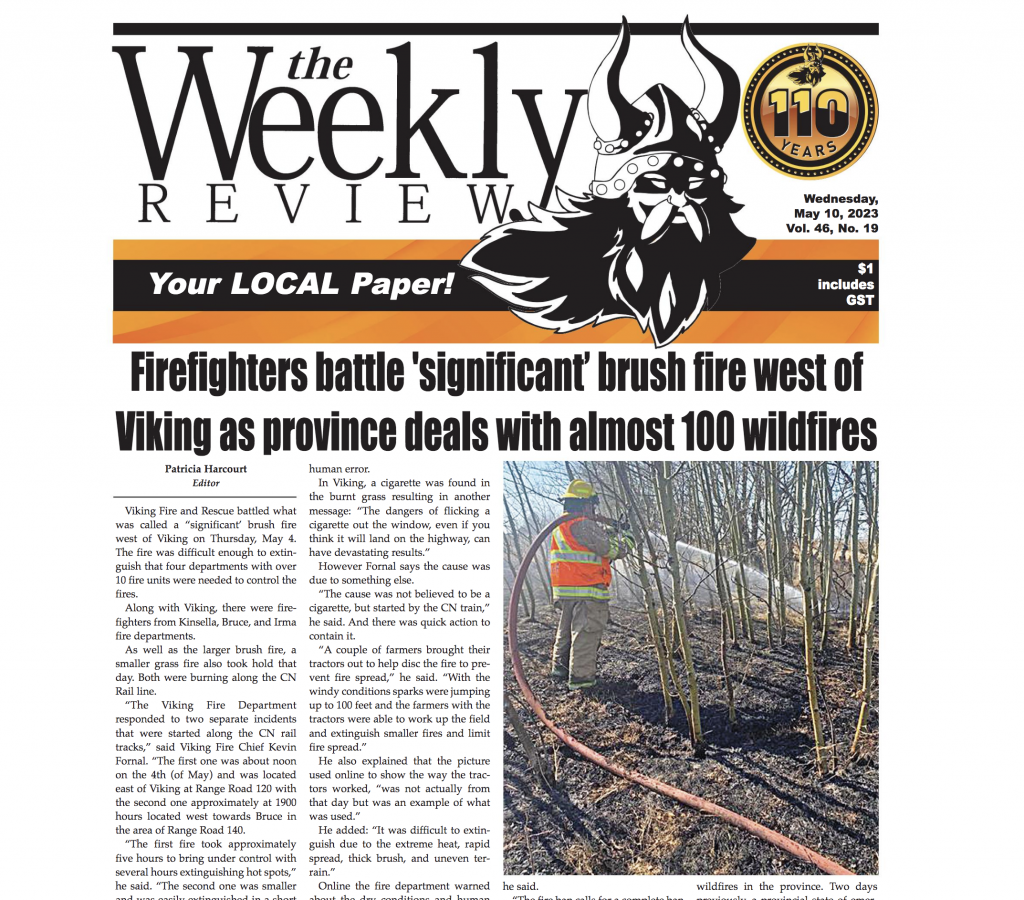 Firefighters battle – buy the May 10 Weekly Review anytime here: