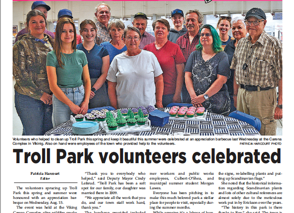 Troll Park Volunteers Celebrates – Buy the August 21 Weekly Review here: